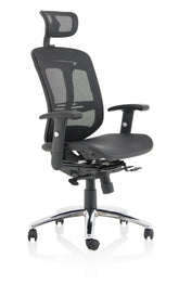 Mirage II Executive Chair Black Mesh With Headrest KC0148 DD